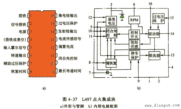 霍爾式電子點火系統 - 汽車電氣_電工電氣學習網