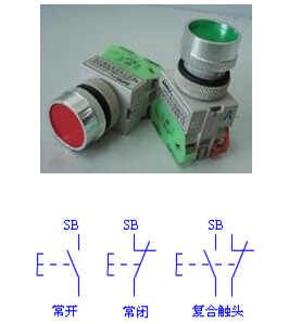 控制按钮结构和图形文字符号 - 电工基础_电工电气学习网