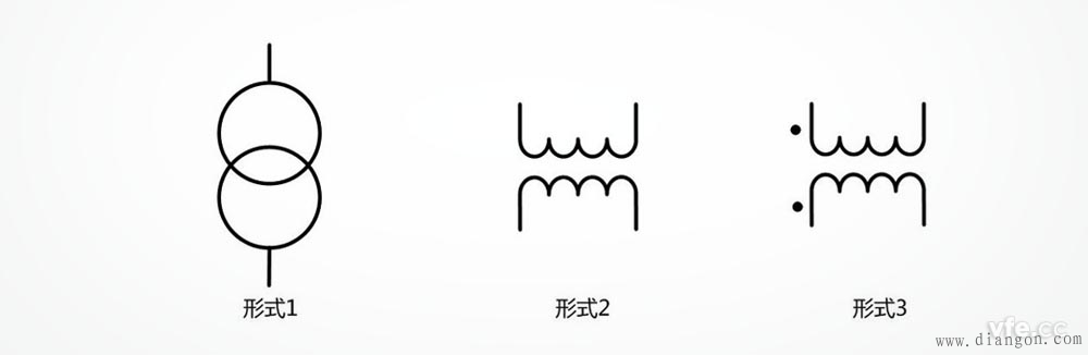 双绕组变压器符号