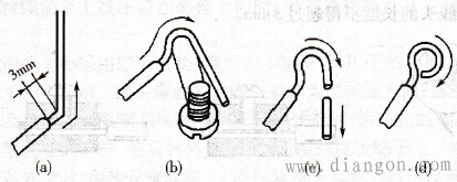 单芯线弯环制作方法