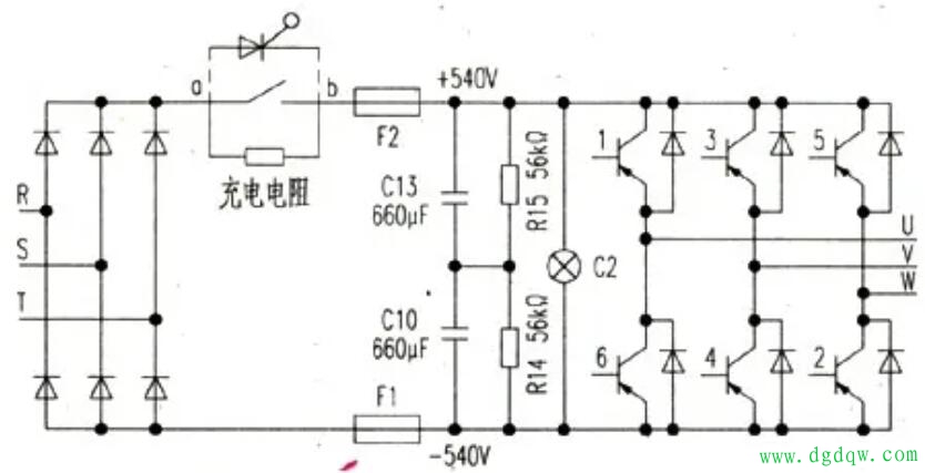 中小功率通用变频器的启动保护与充电电阻选择